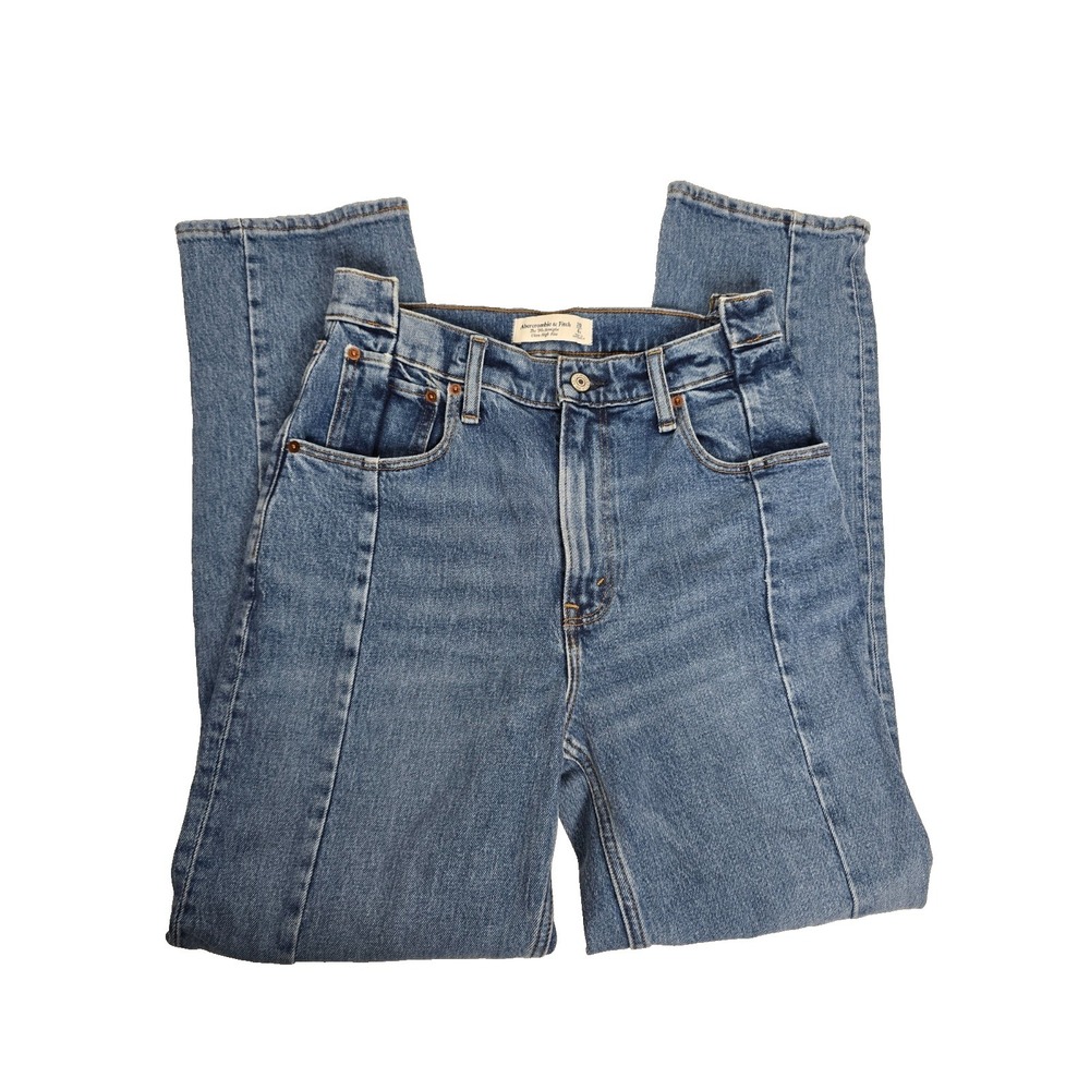 Abercrombie & Fitch Jeans Women's 28/6S 90s Straight Blue Denim‎ Ultra High Rise